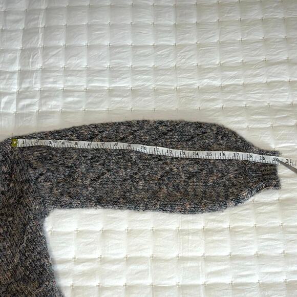Madewell Pointelle Long Sleeve Sweater Women's XS | Gray Marled Knit | EUC - Picture 10 of 11